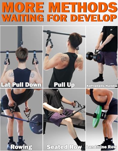 Fitarc Pull Up & Lat Pull Down Grip, 12-Level Adjustable, Wrist-Friendly Deadlift Handle, 2pcs, Patented