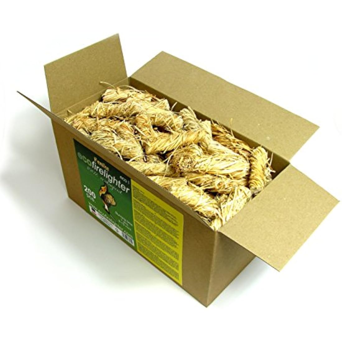 Feniks Ecofirelighter 200pcs. in The Box, for Fireplace, Stoves, Barbecues and Campfires … (2,4 kg (200 pcs))