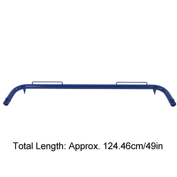 Seat Belt Harness Bar Kit, 49in Racing Safety Seat Belt Chassis Roll Harness Bar Rod Kit Stainless Steel Universal (Blue)
