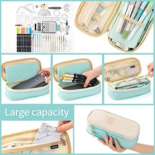 EASTHILL Big Capacity Pencil Pen Case Office College School Large Storage High Capacity Bag Pouch Holder Box Organizer