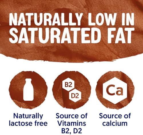 Alpro Chocolate Soya Plant-Based Long Life Drink - Vegan Dairy Free & Lactose Free Milk Alternative - 1L (Pack of 8)