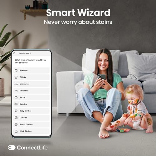 Hisense 3 Series WFQA9014EVJM Freestanding 9 KG Front Load Washing Durable Inverter Machine Steam Wash Quick Wash 15 Washing Programs 1400 RPM White- Energy Rating A