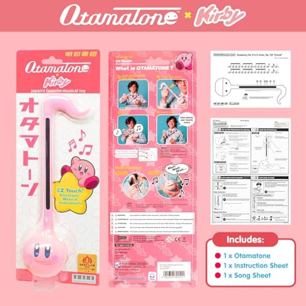 Otamatone Regular Kirby, Japanese Electronic Musical Instrument, Portable Touch Sensitive Digital Music Instruments Synthesizer, Fun Kids Teens Adults Birthday Christmas Toy Song Game Stuff