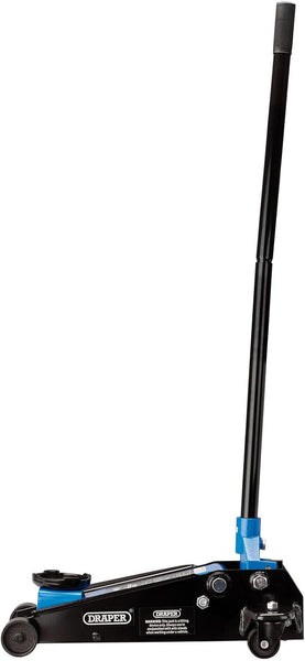 Draper 09179 Trolley Jack, 3 Tonne, Blue and Black