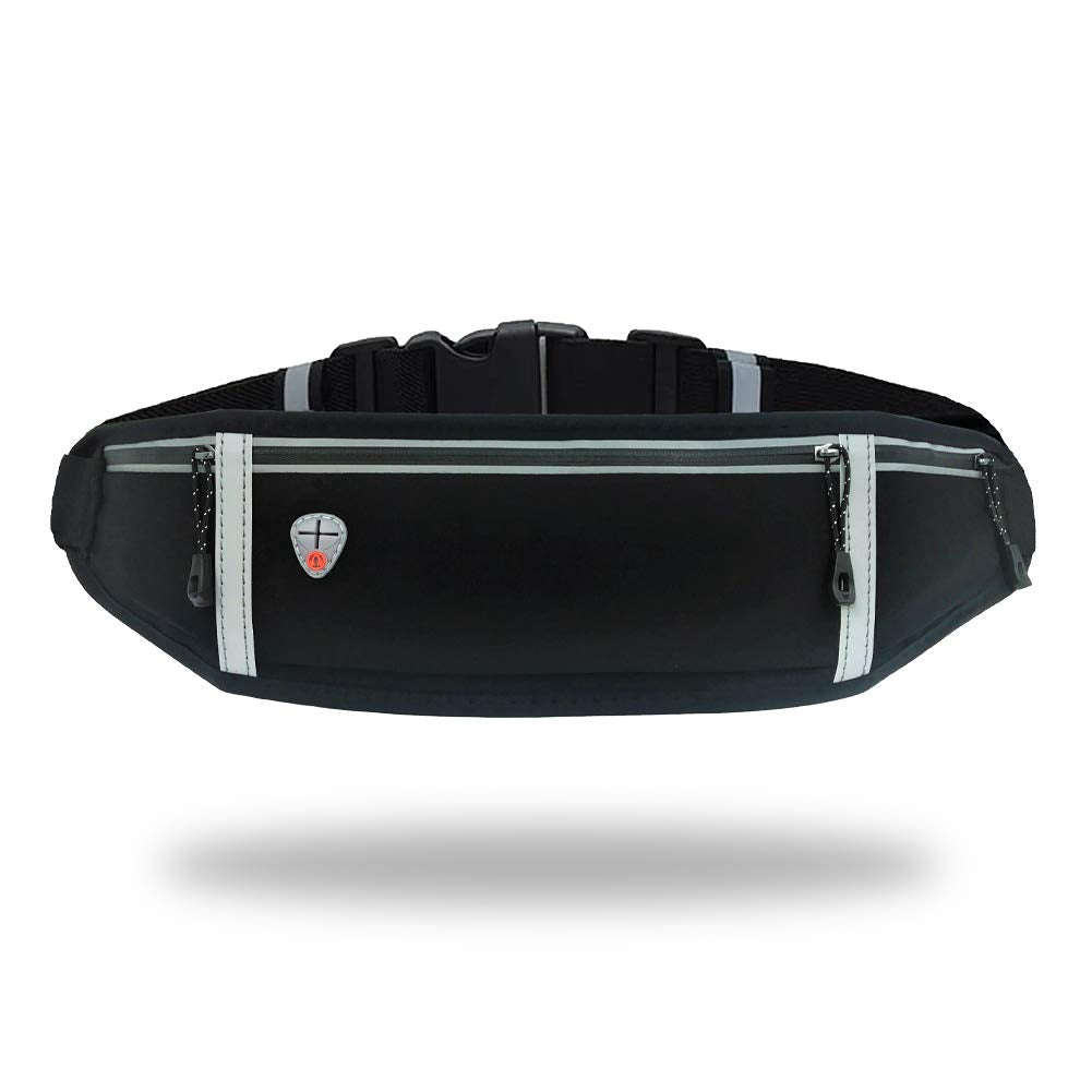 GORWRICH Running Belt with Waterproof Adjustable Elastic Strap, Sweatproof waistpacks with Large Capacity, Perfect for Running and Outdoor Activities