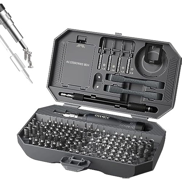 Adjustable Precision Screwdriver Set, Laptop Scredriver, JAKEMY 164 in 1 Professional Computer Repair Tool Kit with T5 T6 Torx Screwdriver for Phone/Glasses/Watch/RC Car/Xbox