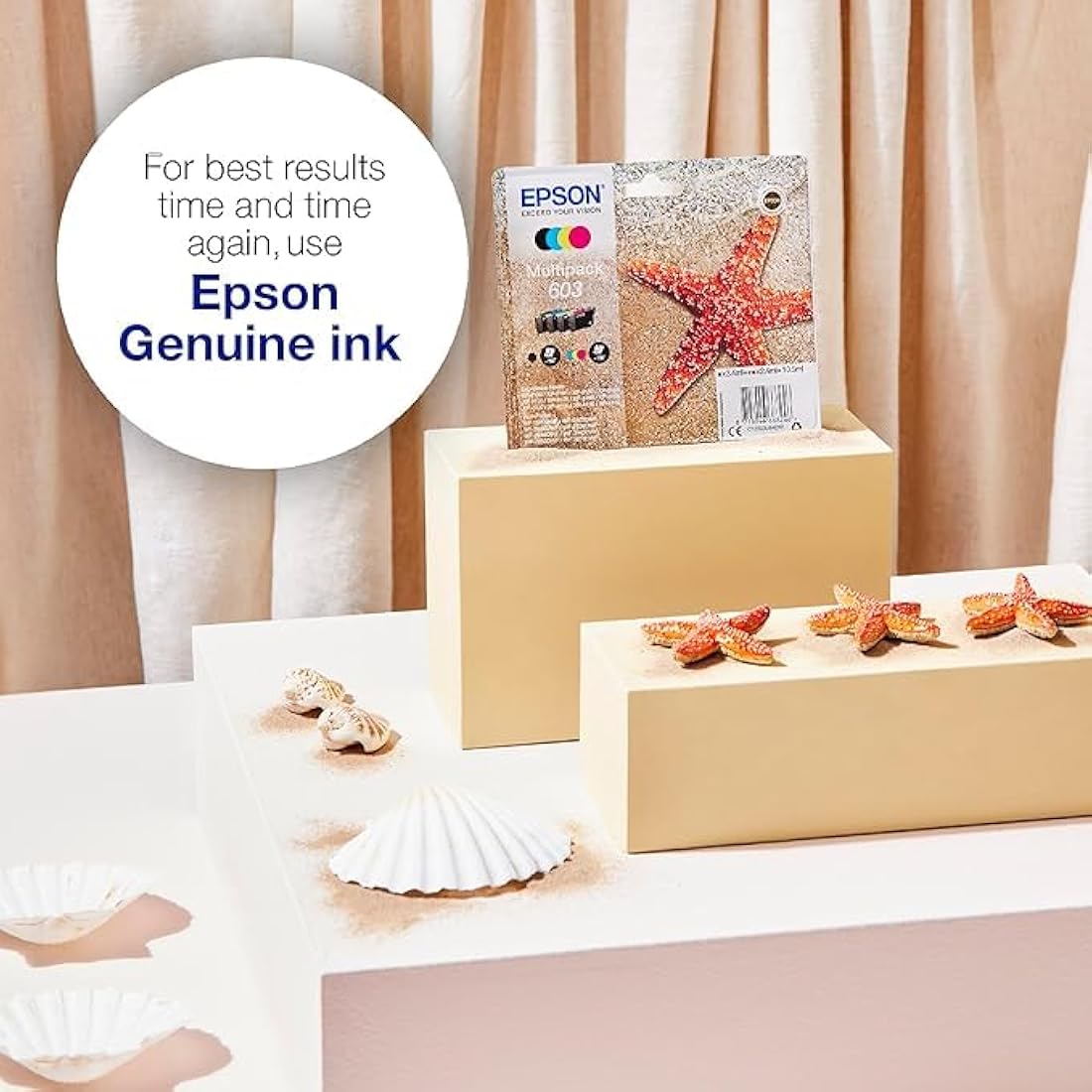 Epson 603 Starfish Genuine , 4-Colours Multipack Ink Cartridges