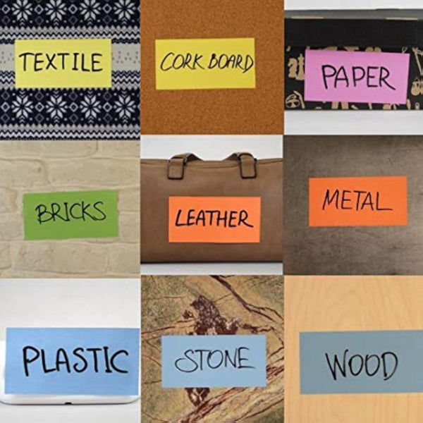 Electrostatic self-Adhesive Sticky Notes – Place it Everywhere: Stick to Any Surface Without Glue – Visualize Your Ideas, Move, Reorder – by innox Notes - Assorted Colours, 20x10cm, 500 Sheets