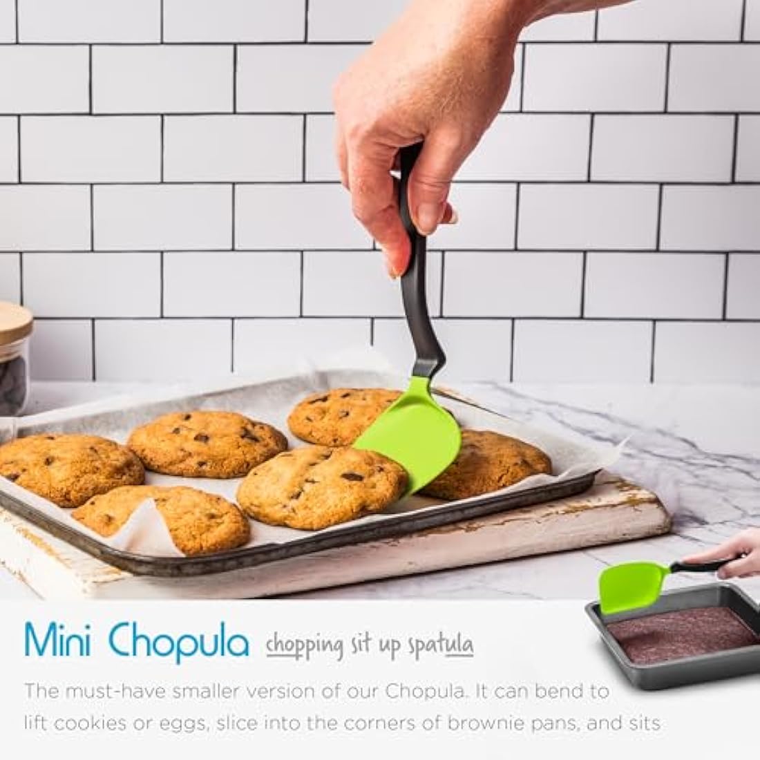 Dreamfarm Set of Essentials Silicone & Nylon Non-Stick-Safe Kitchen Cooking Utensils Set with Chopula, Mini Chopula, Supoon, & Mini Supoon - Party Mix