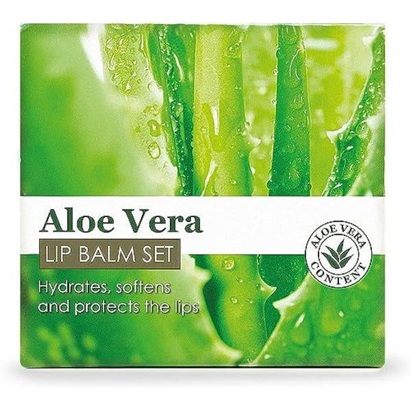 Beauty4Britain 72 x Lip Balm Aloe Vera Full Size 6 Boxes x 12 Balms Unisex Lip Care Wholesale
