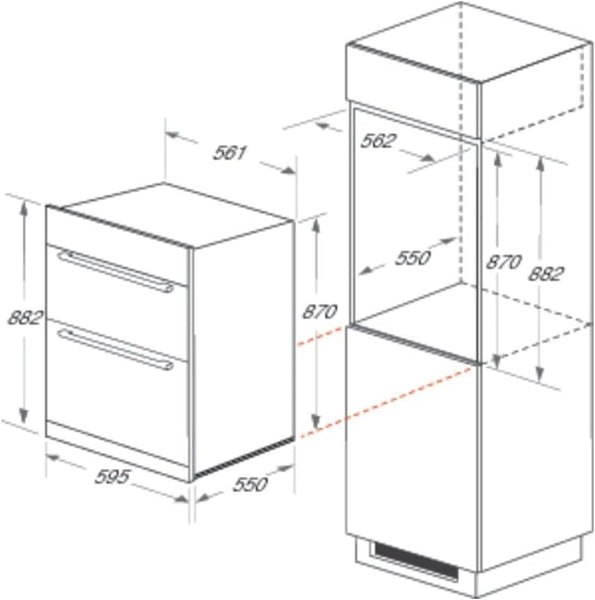 Hotpoint Class 2 DD2 540 IX Built-in Oven - Stainless Steel, Silver