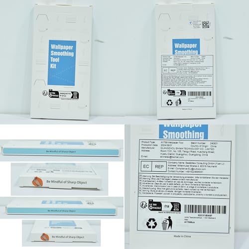 Art3d Wallpaper Smoothing Tool Kit for Peel and Stick Wallpaper, Vinyl Backsplash Tile Applying