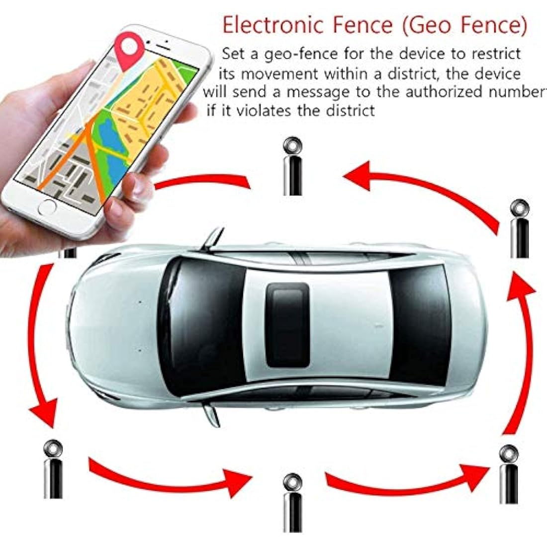4G GPS Tracker Car Vehicle Tracker No Monthly Fee 4G Motorcycle/Vehicle/Car Device GPS Locator 80 Days Long Standby Waterproof Global Real-time Tracking Device with Powerful Magnet 7800mAh