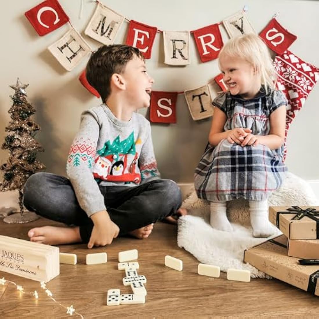 Jaques of London Dominoes Set | Complete D6 Dominoes Game for Adults & Children | Luxury Dominos Set | Traditional Games | Since 1795