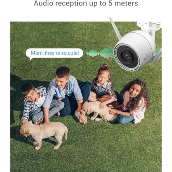 EZVIZ 2K Outdoor Security Camera CCTV Wi-Fi Camera, 30M Colour Night Vision, AI Human Motion Detection, Two-Way Audio, Strobe & Siren Alert, IP67 Waterproof, 256GB SD Card/Cloud Storage (OutPro)