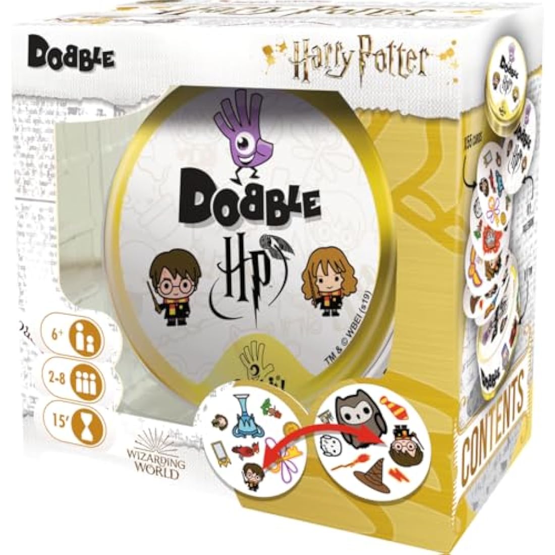 Asmodee | Harry Potter Dobble | Card Game | Ages 6+ | 2-8 Players | 15 Minutes Playing Time