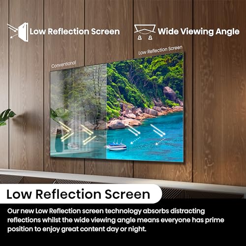 Hisense 55 Inch 4K Mini-LED TV 55U6NQTUK - Quantum Dot Colour, Dolby Vision Atmos, Hi-View Engine, FilmMaker Mode, Vidaa OS with Voice Control, Freely, Youtube, Netflix and Disney+ (2024 Model)