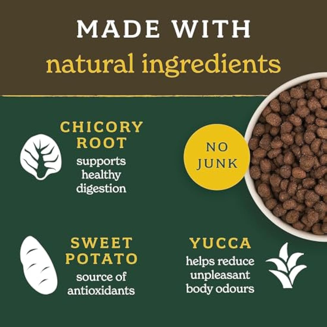 Forthglade Dry Dog Food, Lightly Baked, (6kg Resealable Bag), Adult Dogs, Chicken with Sweet Potato, Grain Free Dog Food with 50% Single Source Protein, Complete & Balanced Hypoallergenic Dog Food