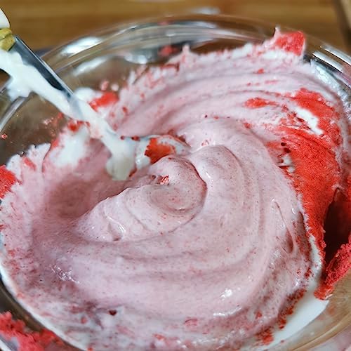 Freeze Dried Strawberry Powder | XL 500g Natural Raw Premium Freeze Dried Fruit Powder | No Added Sugar Perfect for Fruit Smoothies Food Colouring or Baking | Dehydrated Strawberries to Powder