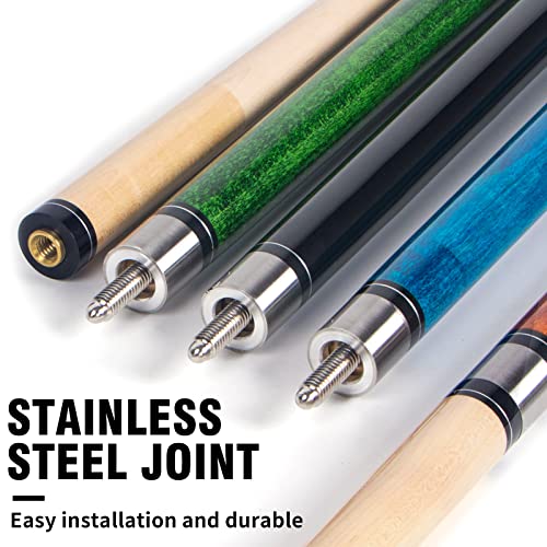 Aklot Pool Cue,Cue Sticks 58 inch Pool Cues Adult Canadian Maple Wood Billiard Stick 18 19 20 21 oz