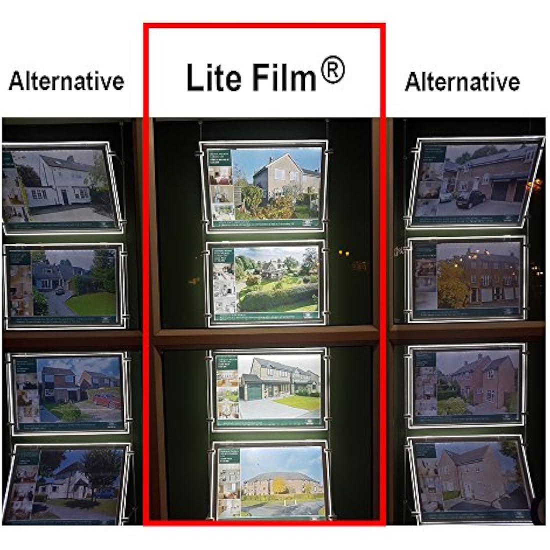 RTL49 - A3 x 50 Sheets of Back Lite Film for Any Inkjet & Laser Printers or Laser Copiers. Back lit Paper Sheet for LED Pocket Displays or LED Lightboxes. Backlit Film for LED Window Displays.