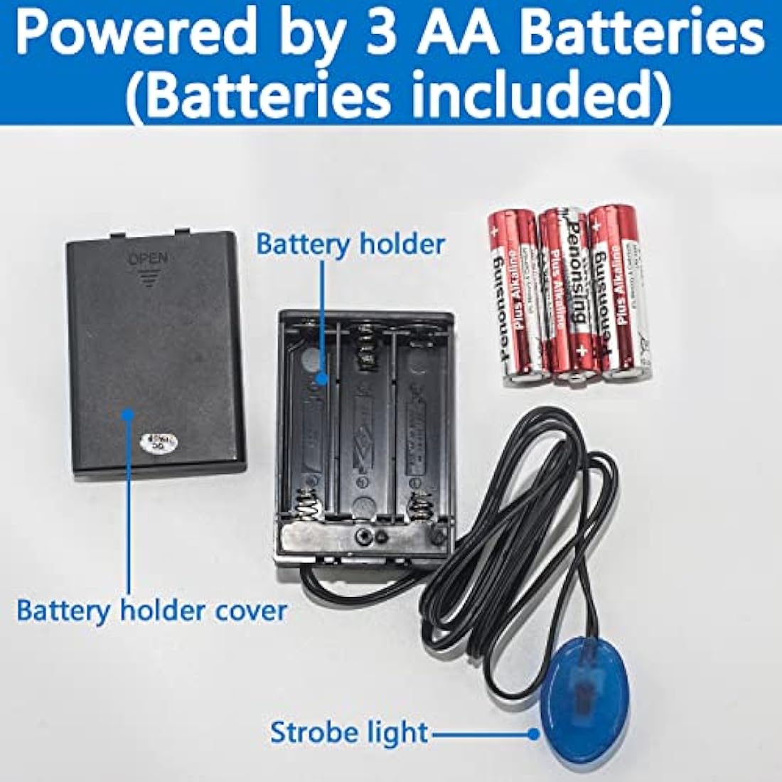 Fake Car Alarm, Dummy Car Alarm,(Batteries Included), LED Light Simulate Imitation Security System, Warning Anti-Theft Flash Blinking Lamp, with Warning Decals (with Dusk to Dawn Sensor)2Pack, Red