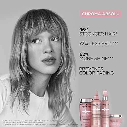 Kérastase Chroma Absolu, Anti-Porosity Deep-Filling Hair Mask, For Colour Treated Hair, With Lactic Acid, Masque Chroma Filler, 200ml