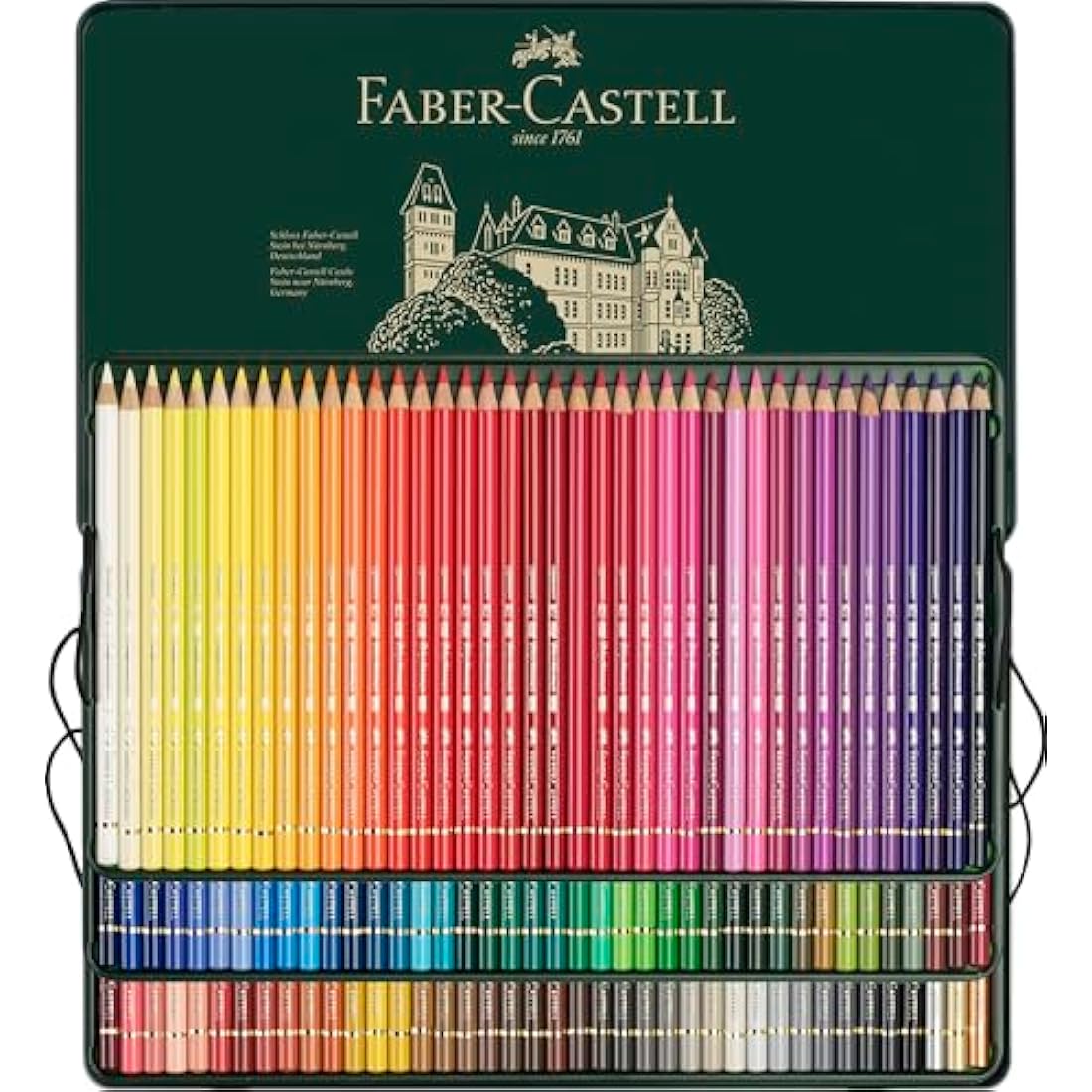 Faber-Castell Art & Graphic Polychromos Colour Pencil, Multicoloured, Tin Of 120, For Art, Craft, Drawing, Sketching, Home, School, University, Colouring