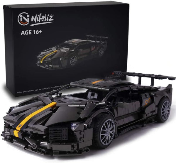 L670 Sports Car MOC Building Blocks, Adult Collectible Model Set, 1:14 Scale Construction Toy (1337 Pcs)