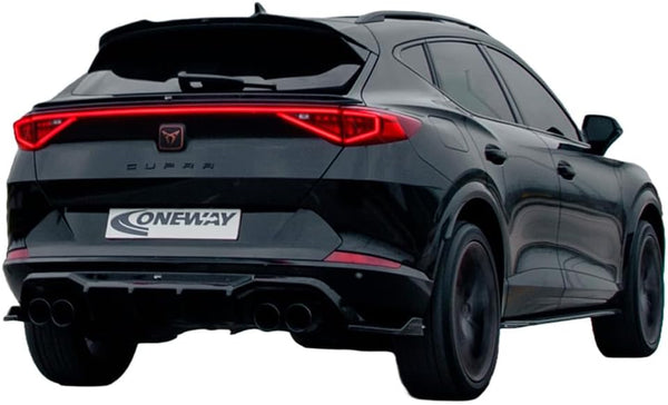 Oneway Rear Side Diffusors compatible with Cupra Formentor 2020-2024 & Facelift 2024- - Version 2 - Gloss black