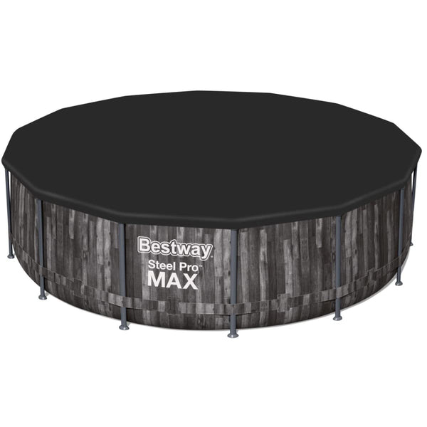 Bestway, Steel Pro Pool Max Swimming Pool, Above Ground Swimming Pool, Metal Frame Pool, 12ft