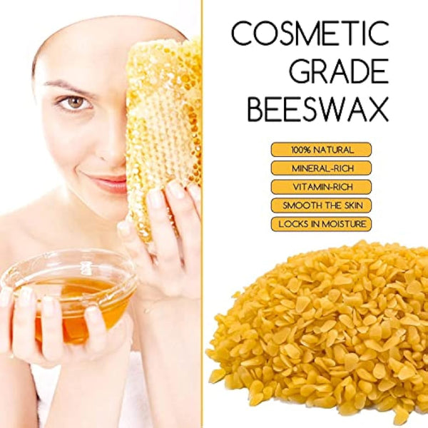 TRINIDa Beeswax Pellets 4.53kg, Yellow Bees Wax for DIY Candles, Beeswax for Candle Making, Skin, Body, Face, and Hair Care, Lotions, DIY Creams, Lip Balm and Soap Making Supplies