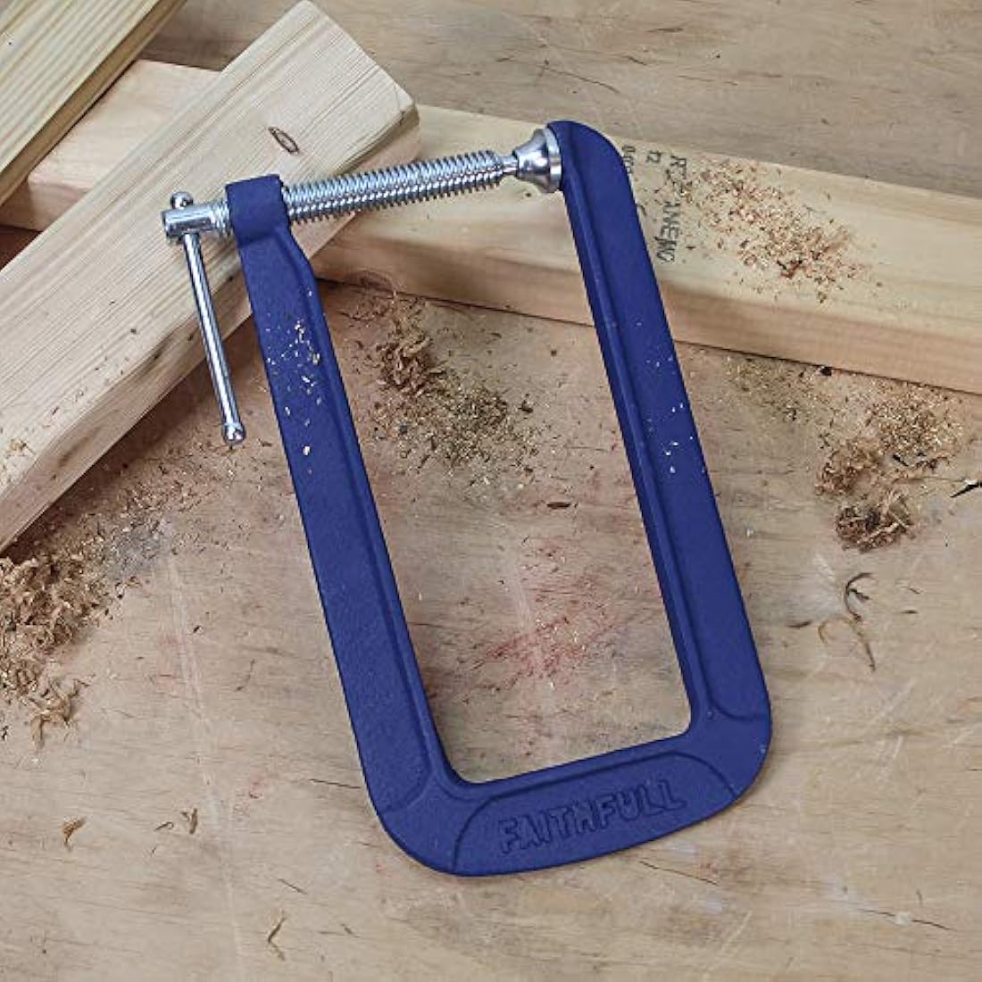 Faithfull Deep Throat G Clamp 200Mm (8In) Cap 85Mm (3.1/4in)