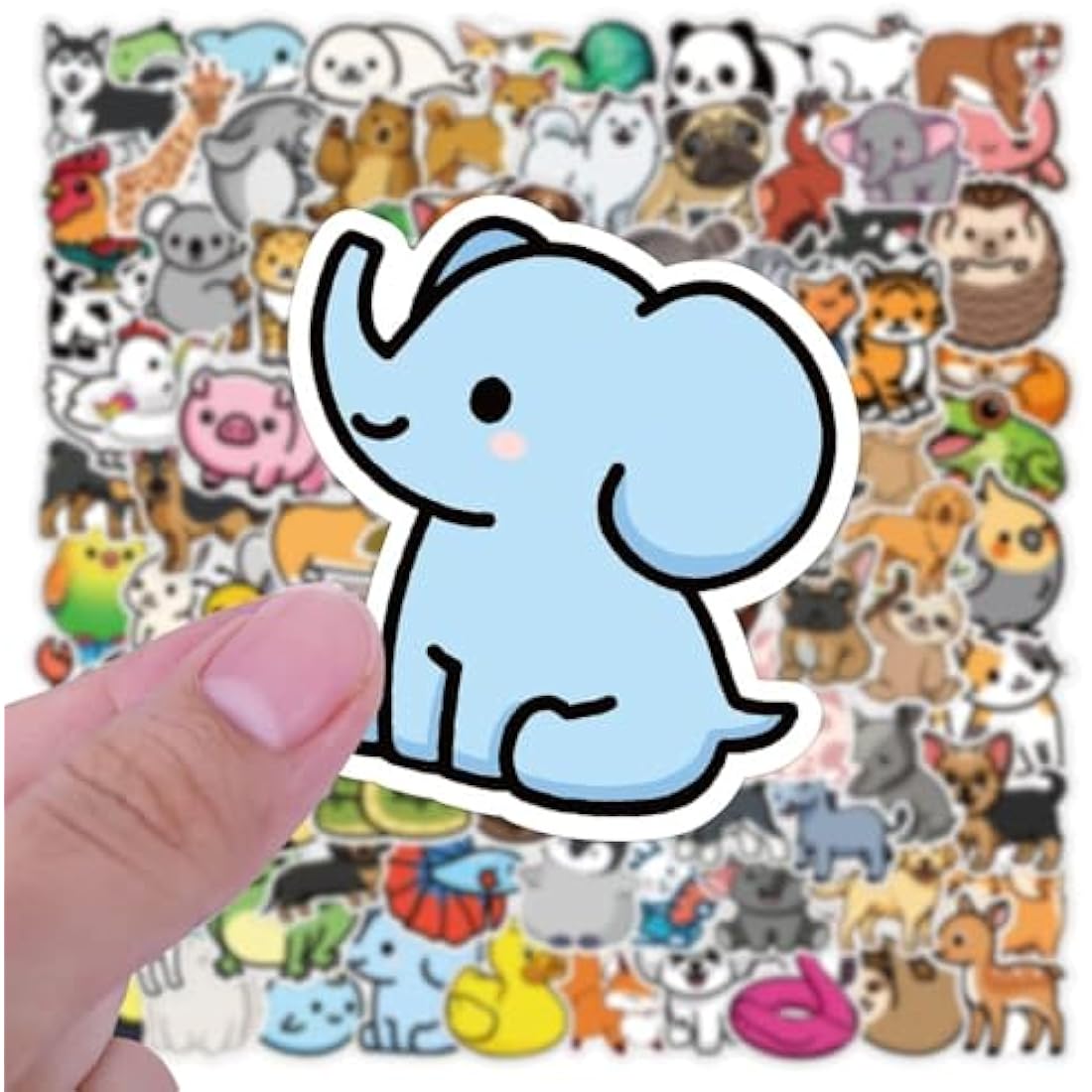 Animal Stickers | 200PCS | Cute Stickers Packs for Adults Teens Adults, Kawaii Scrapbook Stickers, Vsco Vinyl Waterproof Decals for Skateboard, Water Bottle, Guitar, Computer, Scooter, Laptop
