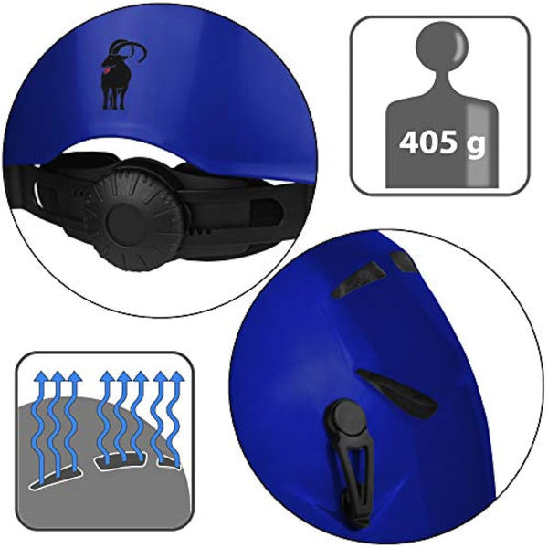 ALPIDEX Universal Climbing Helmet for Teenagers and Adults EN12492 Safety Helmet in