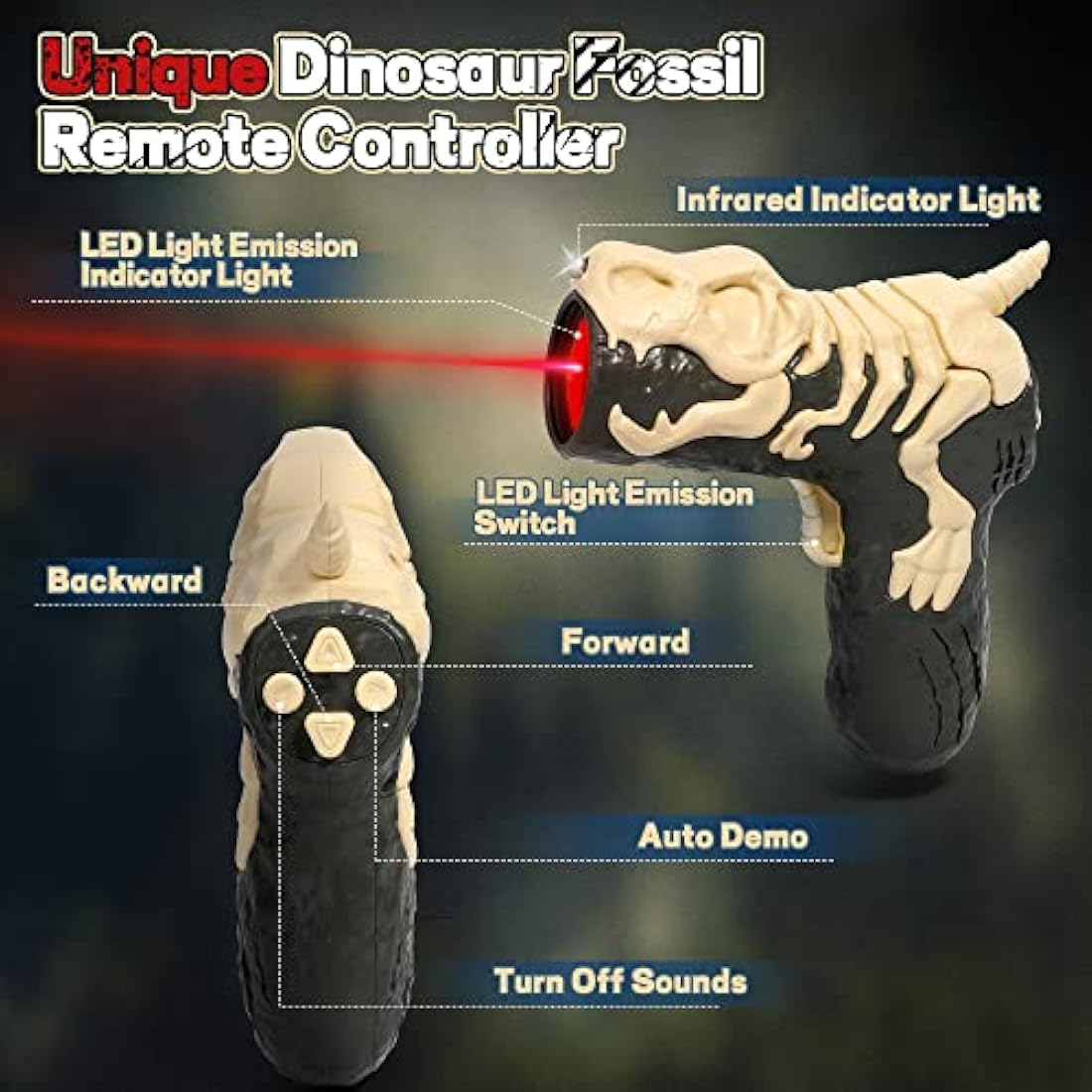 FRUSE Remote Control Dinosaur Toys for Boys,Electric RC Walking Robot Dinosaur w/Light Tracing,Spray Mist,LED Light,Roaring,Jurassic Dinosaur Toys,Present for Kids Girls Age 3 4 5 6 7 8