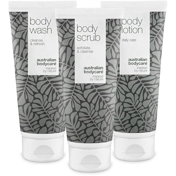 3 products for spots, acne and blackheads on the back and bottom from Australian Bodycare |Tea Tree Oil specially suited to prevent skin problems on your back and bottom