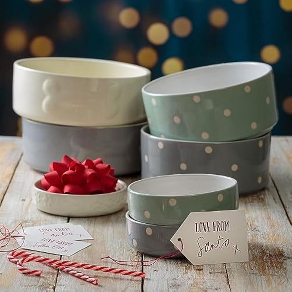 Mason Cash Colour Mix Grey Dog Bowl, 20 cm