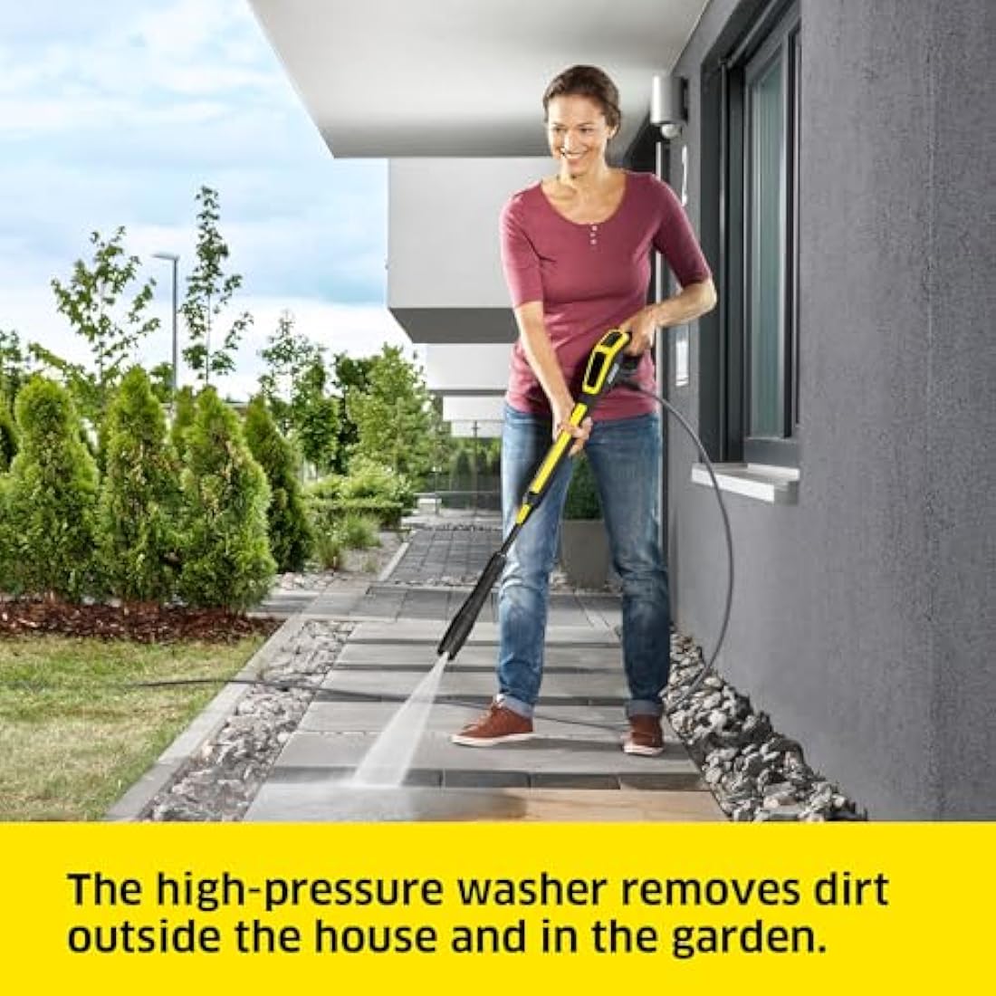 Kärcher K 4 Power Control Flex Pressure Washer, Pressure: max. 130 bar, Flow Rate: 420 l/h, Area Coverage: 30 m²/h, Water Filter, Weight: 11.5 kg, High-Pressure Flex Hose, Dirt Blaster, Spray Lance