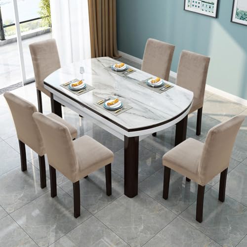 Fuloon Velvet Cahir Cover Elastic Chair Covers Protector Seat Slipcover Outdoor Wingback Chair Covers Dining Chair Covers Set of 6