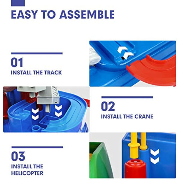 hahaland Kids Toys for 3 Year Old Boys Car Race Track Boys Toys Age 3 4- Large