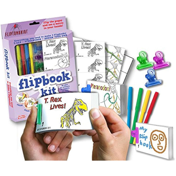 Fliptomania Flipbook Kit - Dinosaurs