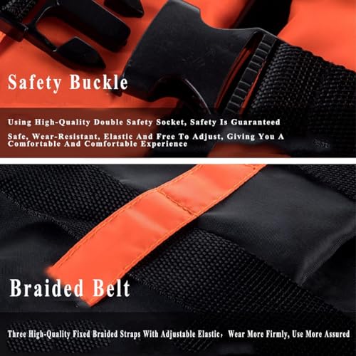 Swim Jacket - Paddle Board Life Jacket for Adult Adjustable Buoyancy Aids Swim Safety Snorkeling Vest for Kayaking Floatation Device Surfing Outdoor WaterSports(Blue,XL)