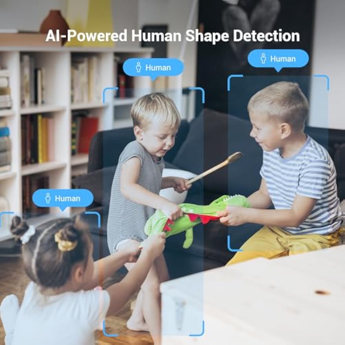 EZVIZ 2K Indoor Wifi Camera No Monthly Fee, 512GB Supports, Starlight Colour Night Vision, Human Detection, 360°, Auto Tracking, Two Way Talk, Privacy Mode, Google Control, C6c 3MP