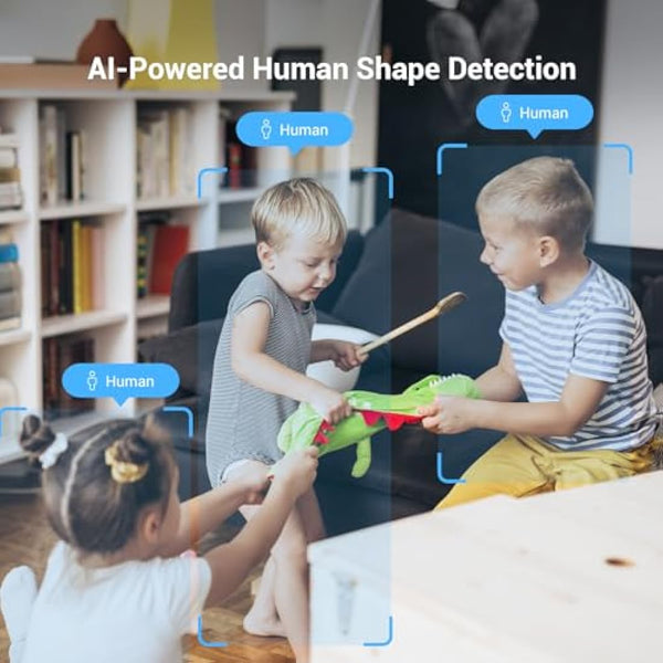 EZVIZ 2K Indoor Wifi Camera No Monthly Fee, 512GB Supports, Starlight Colour Night Vision, Human Detection, 360°, Auto Tracking, Two Way Talk, Privacy Mode, Google Control, C6c 3MP