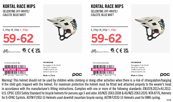 POC Kortal Race MIPS - Advanced trail, enduro and all-mountain bike helmet with a highly efficient ventilation design
