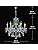 Dst Maria Theresa Crystal Chandelier, Clear K9 Crystal Glass Ceiling Light with 6 Arms, Elegant Modern Pendant Lights for Dining Room, Living Room, Hallway, Stairway, Bar Size: D60cm H60cm Chain 60cm