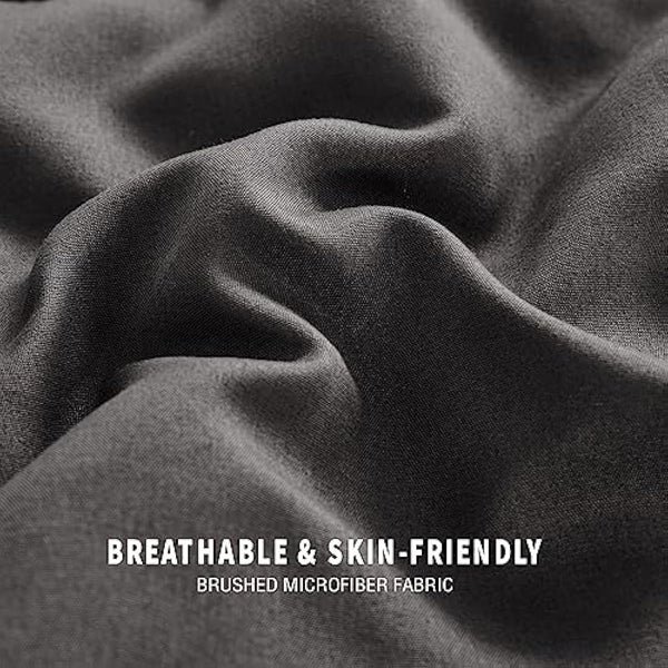 Exclusivo Mezcla 7.5 Tog King Size Duvet All Seasons, Ultra Soft Reversible Coverless Duvet, Lightweight Down Alternative Comforter, 230x220 cm Grey