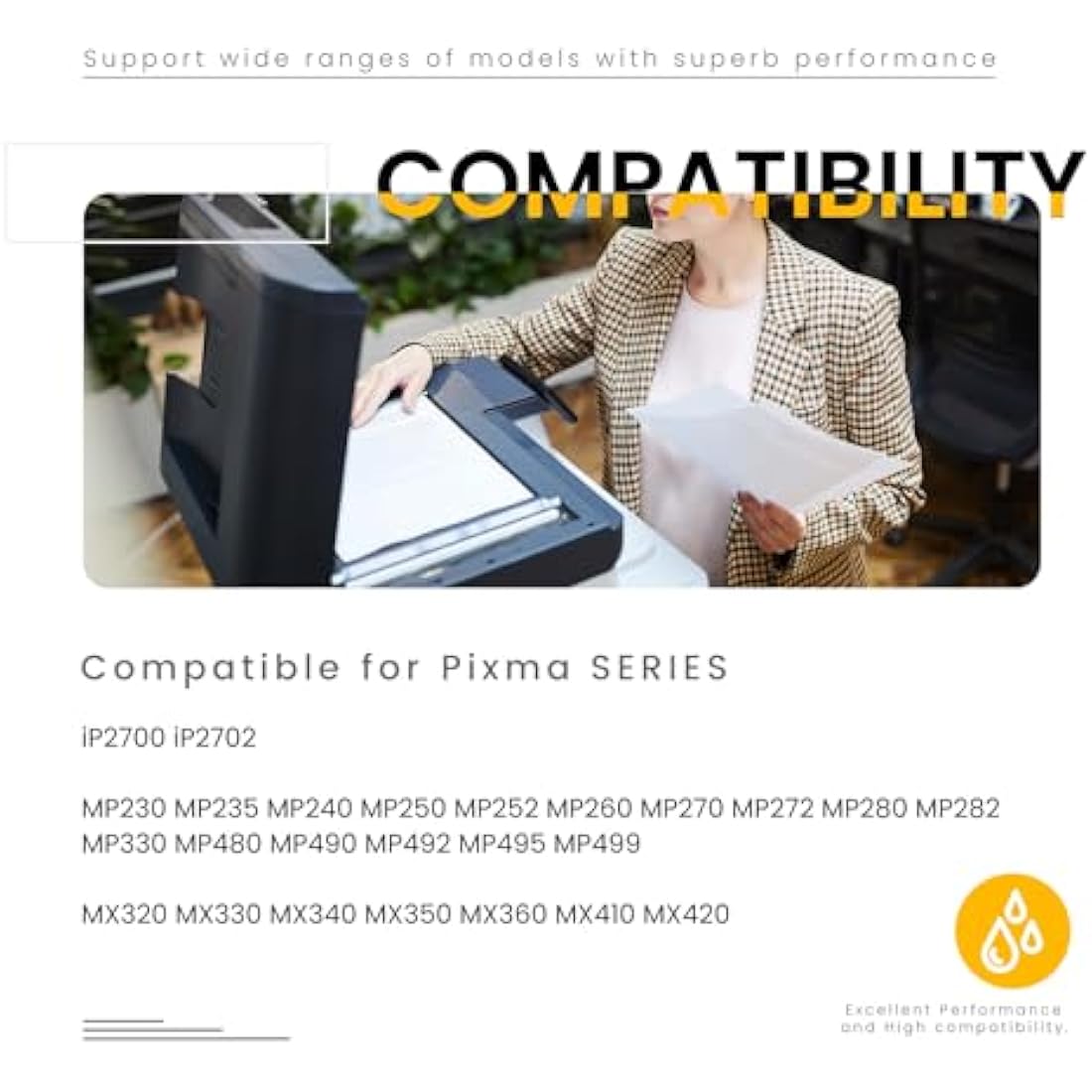 510 511 Ink Cartridges, PG-510 Black CL-511 Colour Replacement for Canon 510 and 511 Ink Cartridges, Printer Ink 510 511 XL Compatible with Canon Pixma MP480 MP250 MX410 MP495 MP280 MP490