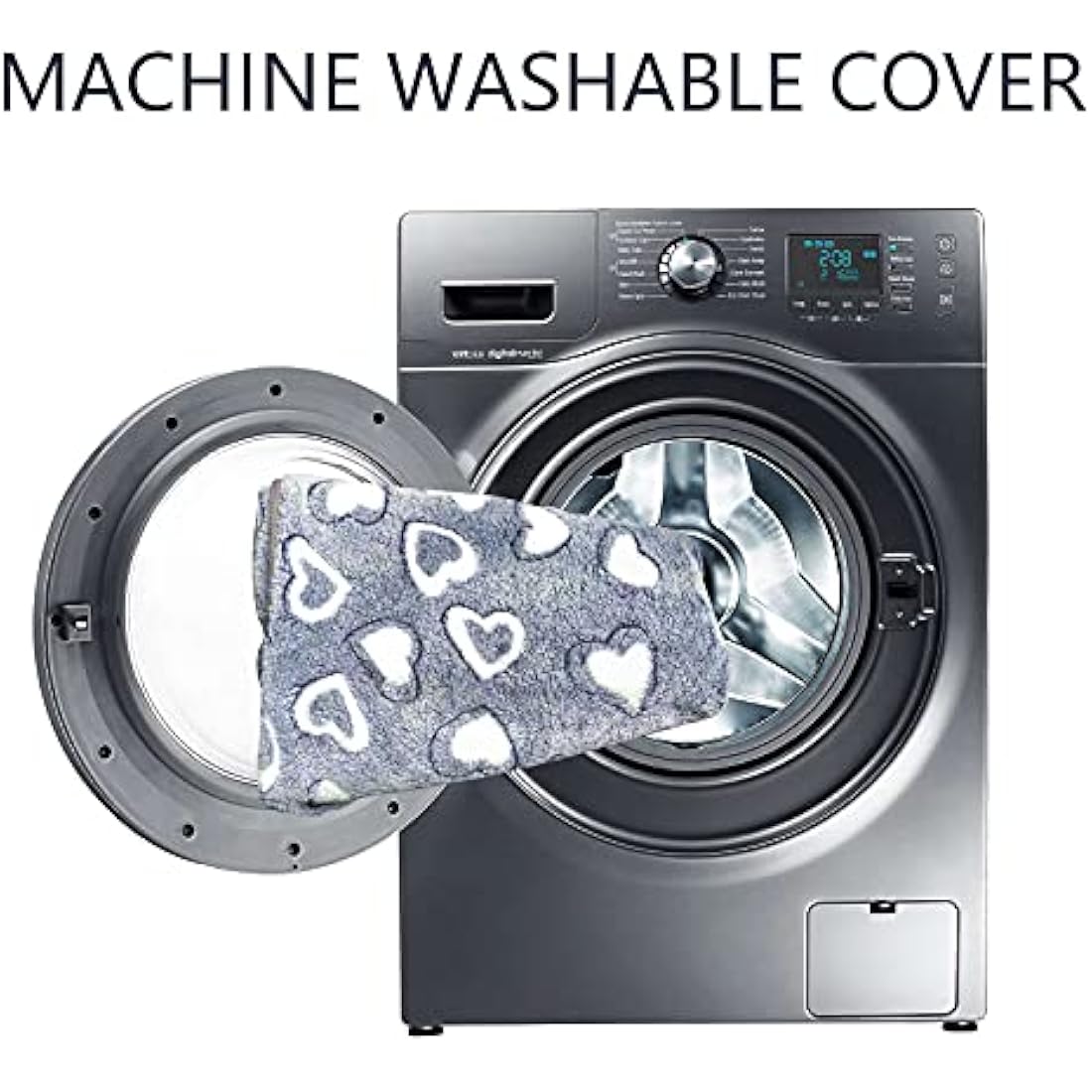 VANKEAN Dog Bed Mat Reversible(Warm & Soft), Stylish Pet Bed Mattress for Dog Crate, Water Proof Linings, Removable Machine Washable Cover, Pet Bed for Small to XX-Large Dogs, Light Grey